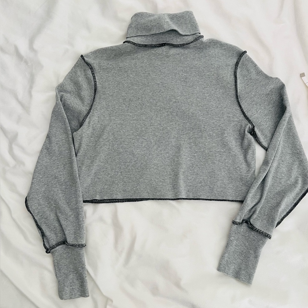 Forever 21 Light Gray Ribbed Sweater - Picture 7 of 9